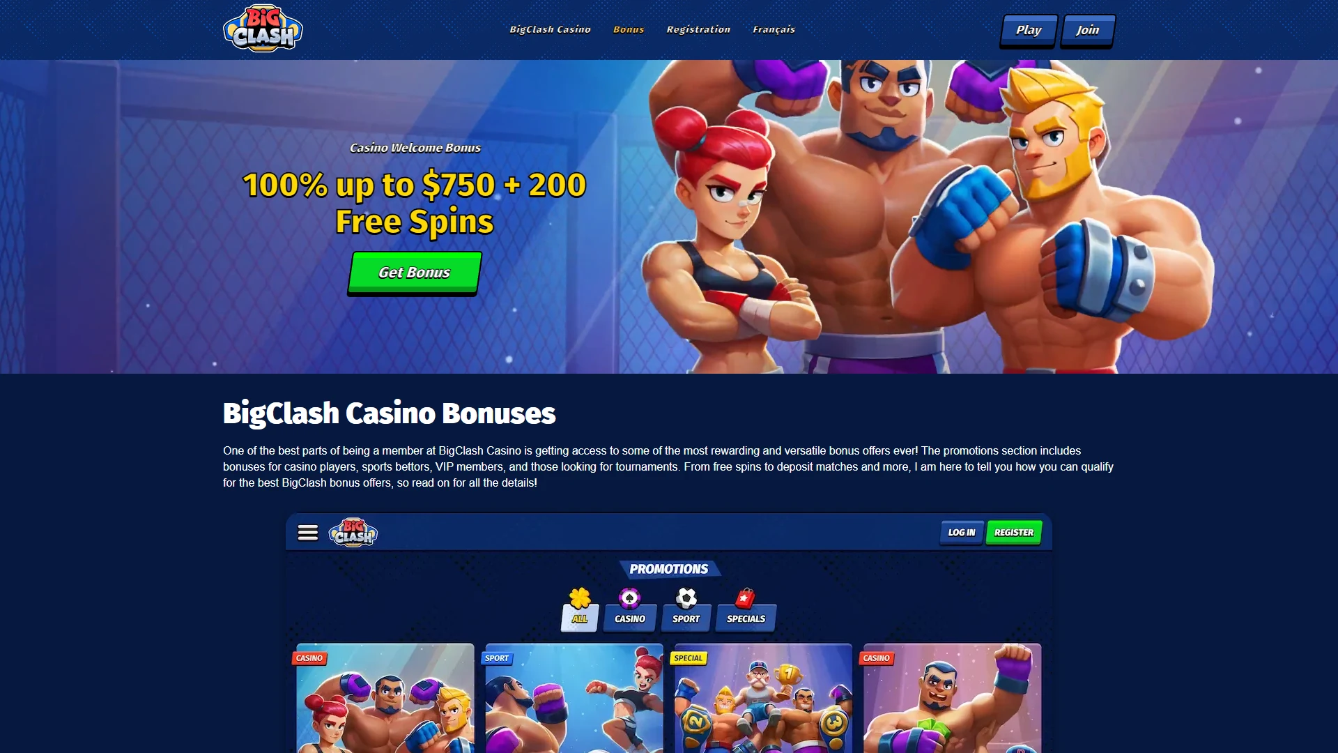 Current BigClash bonus offers